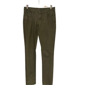 Prana Kara Cargo Green Organic Cotton Stretch Jeans Sz 8/29 Style WKARA115